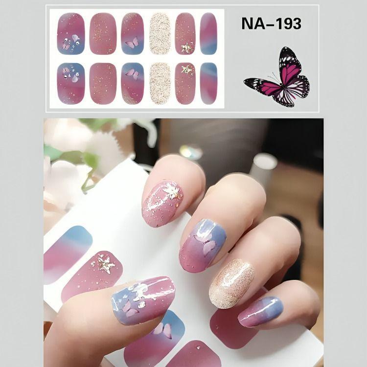 Stickers Pegatinas 3d Para Uñas No Necesita Lampara-manicura-3