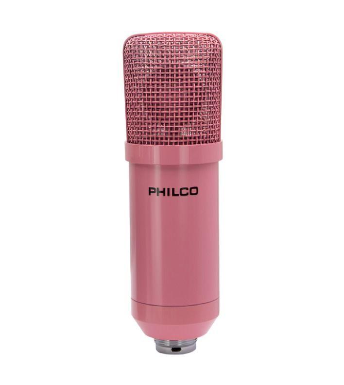 KIT STUDIO MICROPH C/SOP/POP/STAND/USB SOUND CARD ROSADO-2