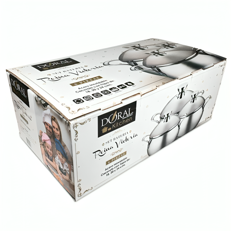 Batería de Cocina Reina Victoria de 6 piezas Doral-2