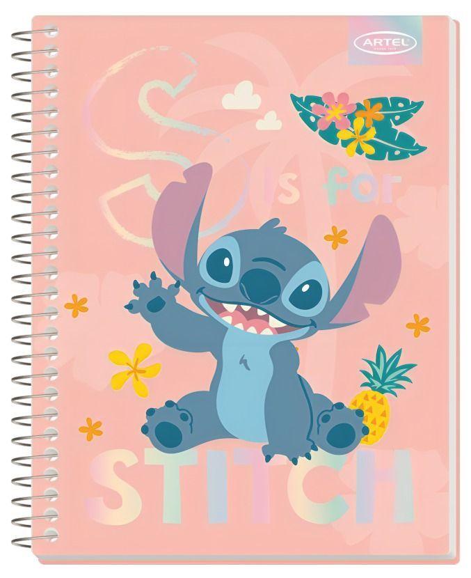 PACK 4PCS  CUADERNOS ESPECIAL 150HJ STITCH CUTE ARTEL-1