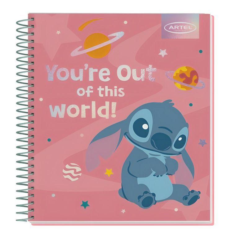 PACK 8PCS  CUADERNOS BOOK 120HJ STITCH PASTEL ARTEL 2936-2