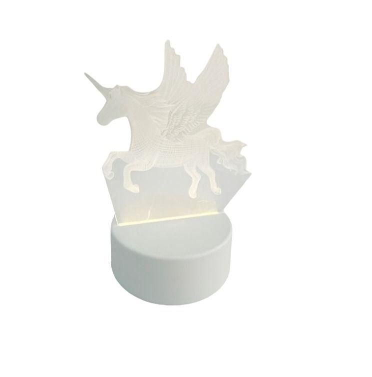 Lámpara 3D Acrílico 8 Diseños Luz Cálida USB-3