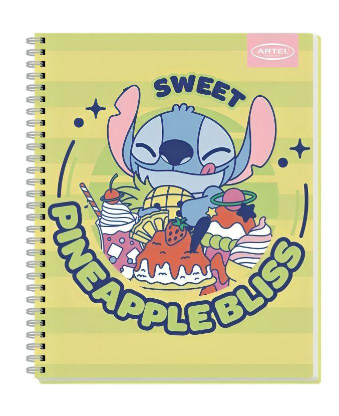 PACK 10PCS CUADERNOS  100HJ STITCH FOODIE ARTEL 0388-0