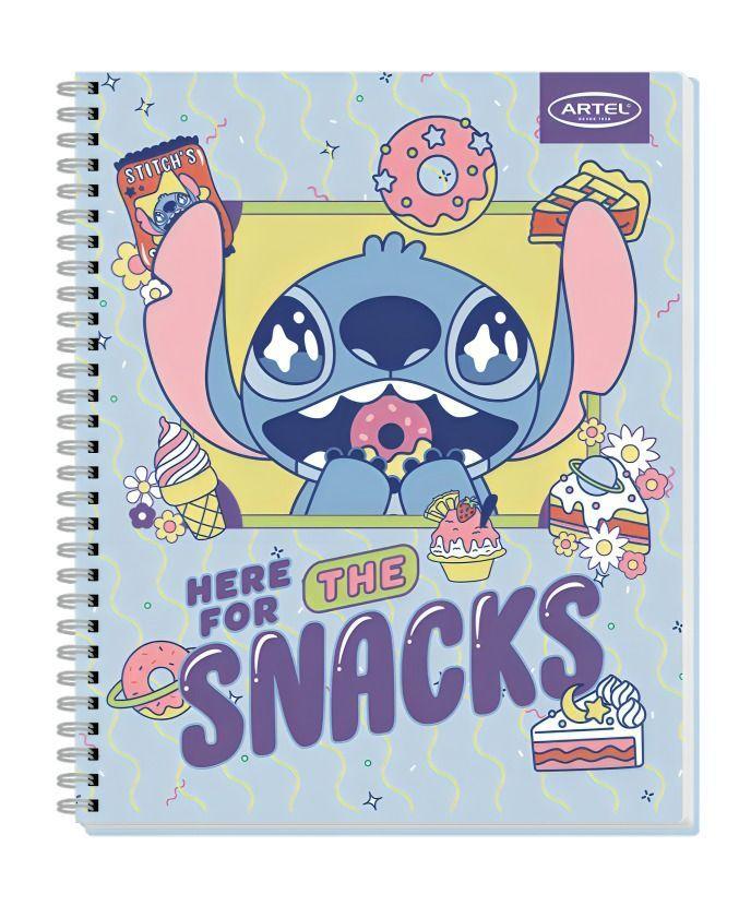 PACK 10PCS CUADERNOS  100HJ STITCH FOODIE ARTEL 0388-2