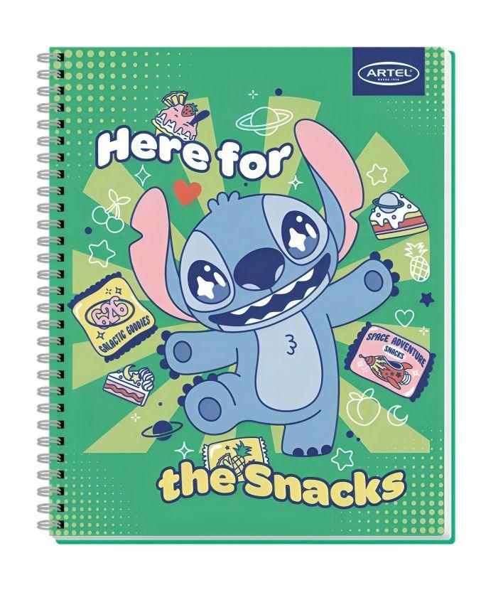 PACK 10PCS CUADERNOS  100HJ STITCH FOODIE ARTEL 0388-3