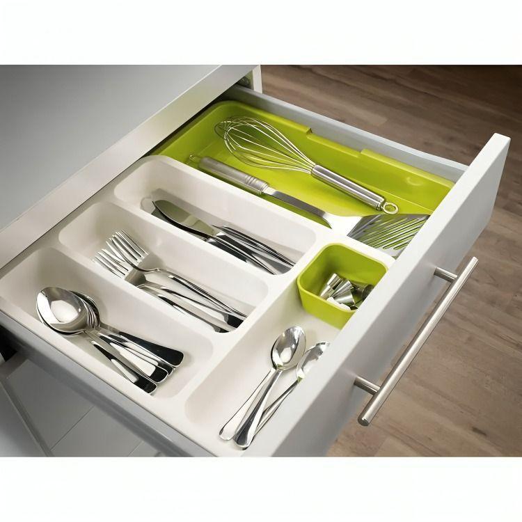 Organizador De Cubiertos Extensible Ajustable Cajones-3