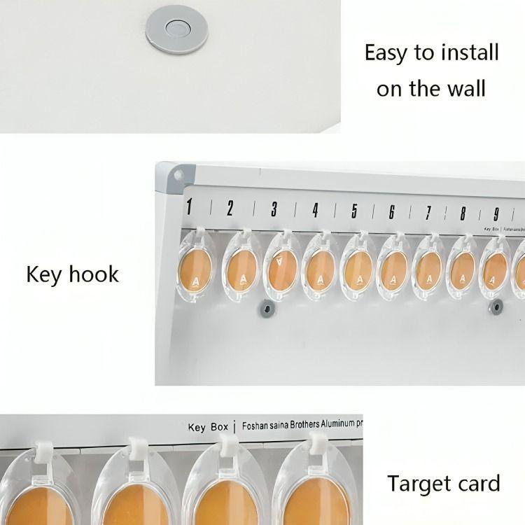 Caja Magnética Organizador Para Llaves 72 Llaveros-3