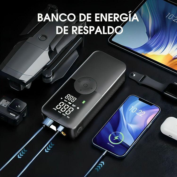 Compresor Aire 150psi Auto Moto Bicicleta Power Bank 2600mah-2