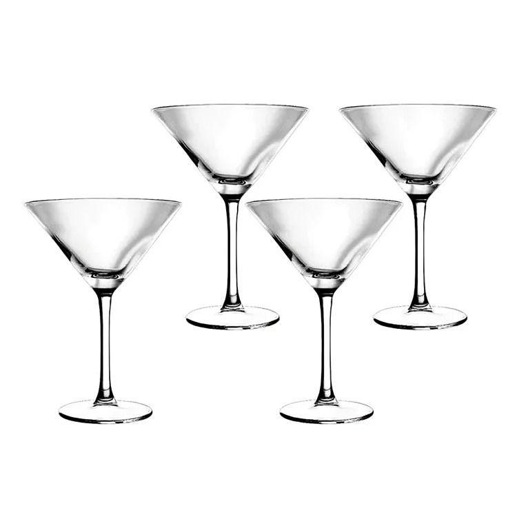 SET 4 COPAS MARTINI GLASSO-1