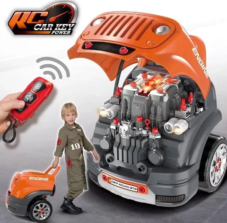 Taller Mecanico 61 piesas Simulador Naranja-2