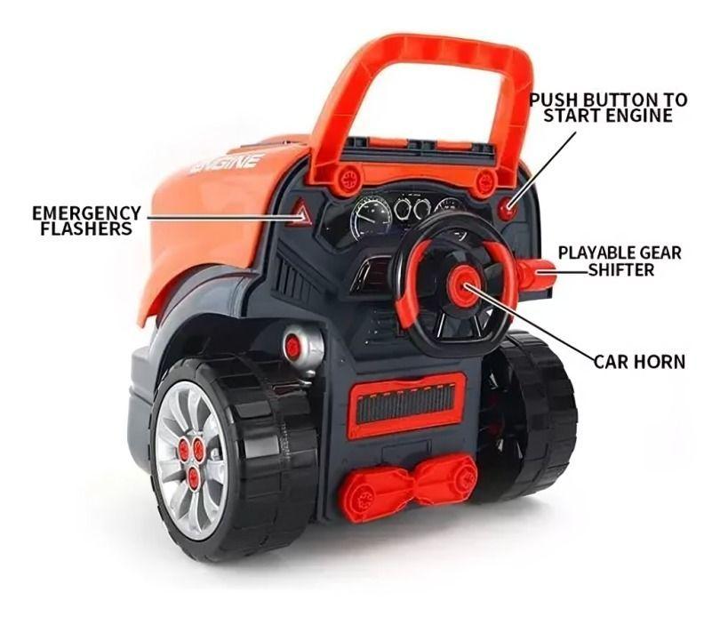 Taller Mecanico 61 piesas Simulador Naranja-3