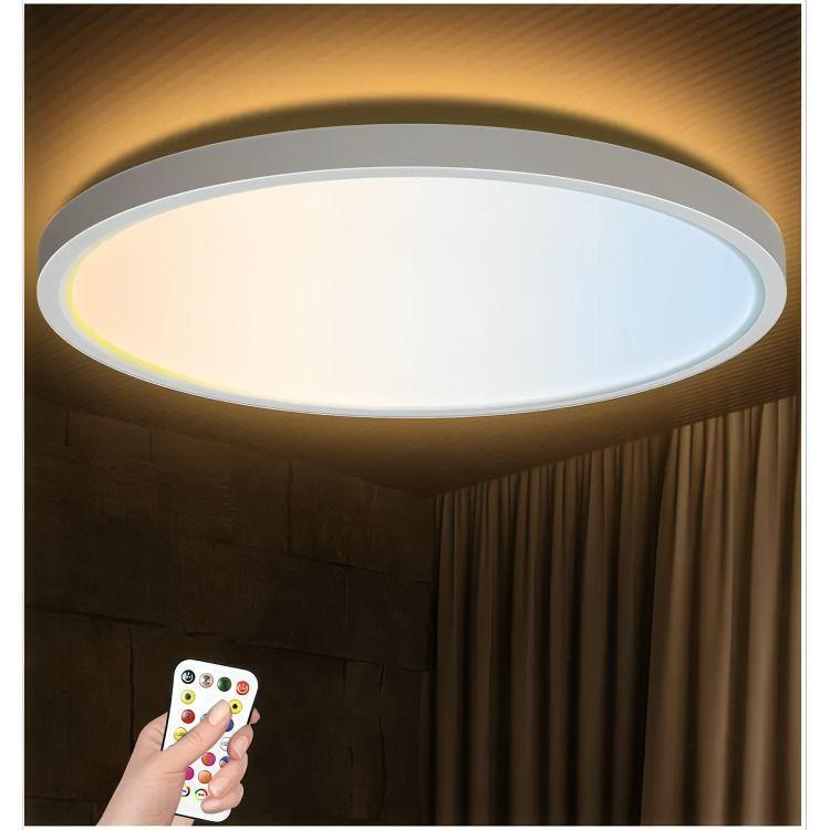 Lámpara Plafon Led Rgbwc 24w Sobrepuesto-4