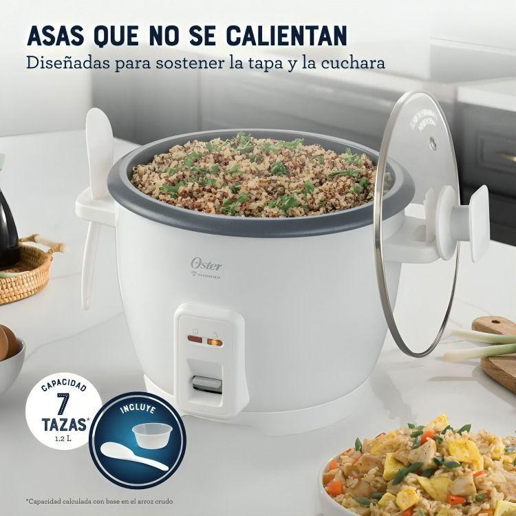 Arrocera Oster de 7 Tazas, con DiamondForce, CKSTRCB7DFWHT-4