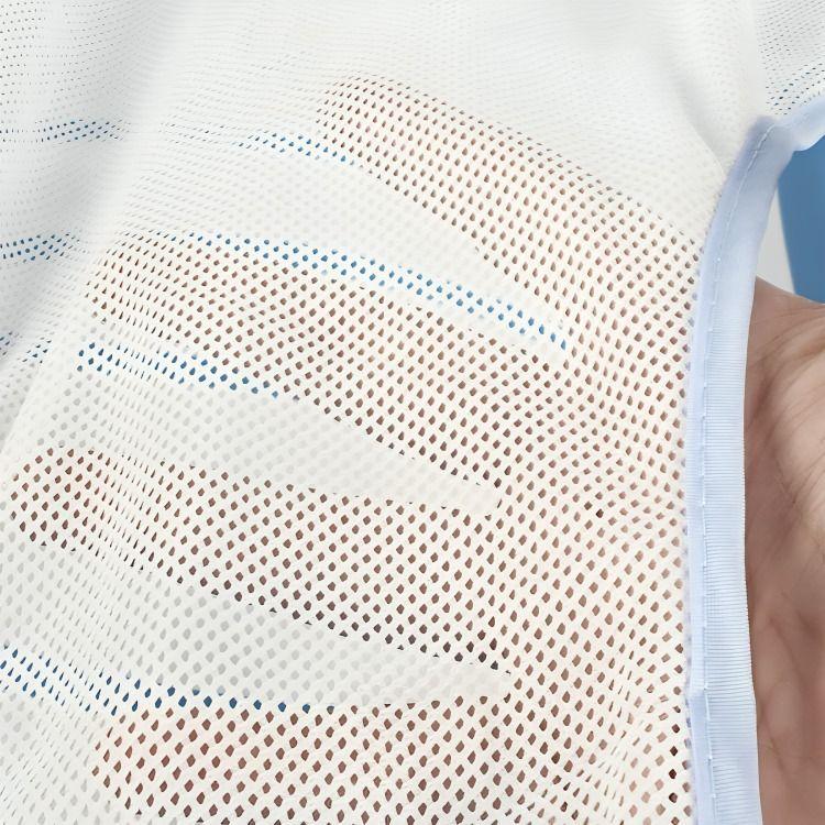 Bañera Bebé Plegable + Malla Seguridad Celeste-3