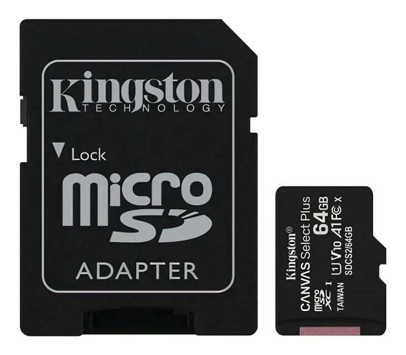 MEMORIA MICROSD C/ADAPT SELECT PLUS 64GB SDCS2/64GB-0