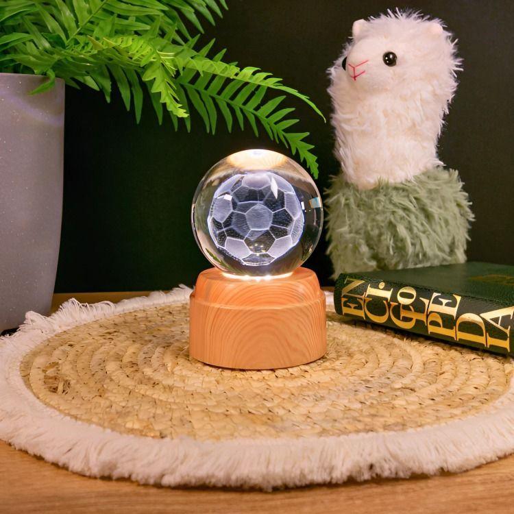 Lámpara Bola de Cristal LED  Balón Fútbol-2