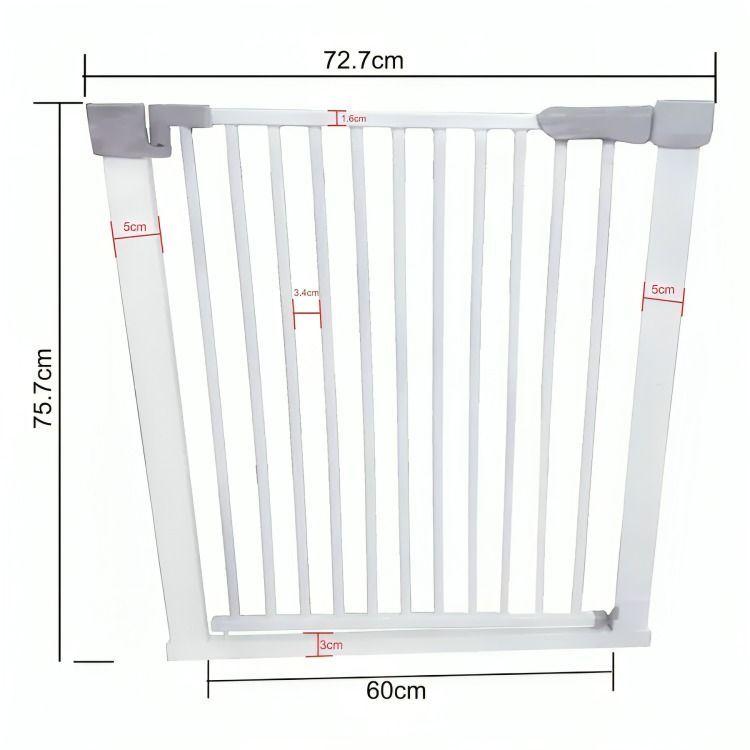 Reja Seguridad Escalera Puerta Ajustable Para Bebe Mascotas-2