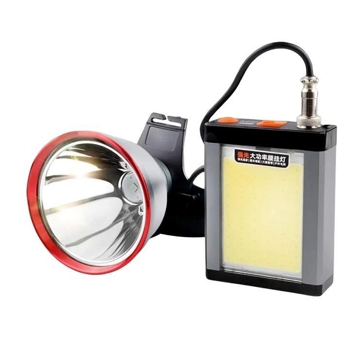 Foco Caza Led Lampara Minera Recargable Largo Alcance-0