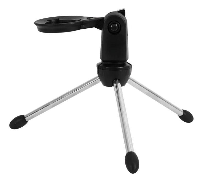 STUDIO MICROPHONE CON TRIPODE NEGRO-4