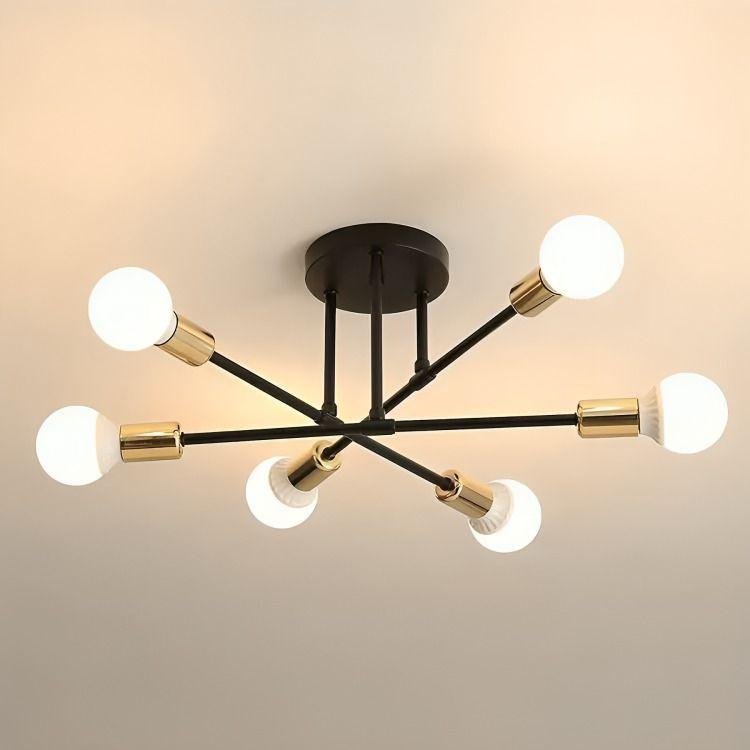 Lámpara De Techo Moderna 6 Luz E27/E26 Lampara Colgantes-1