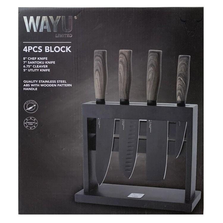 Set de 4 Piezas Cuchillo + Taco Wayu-2