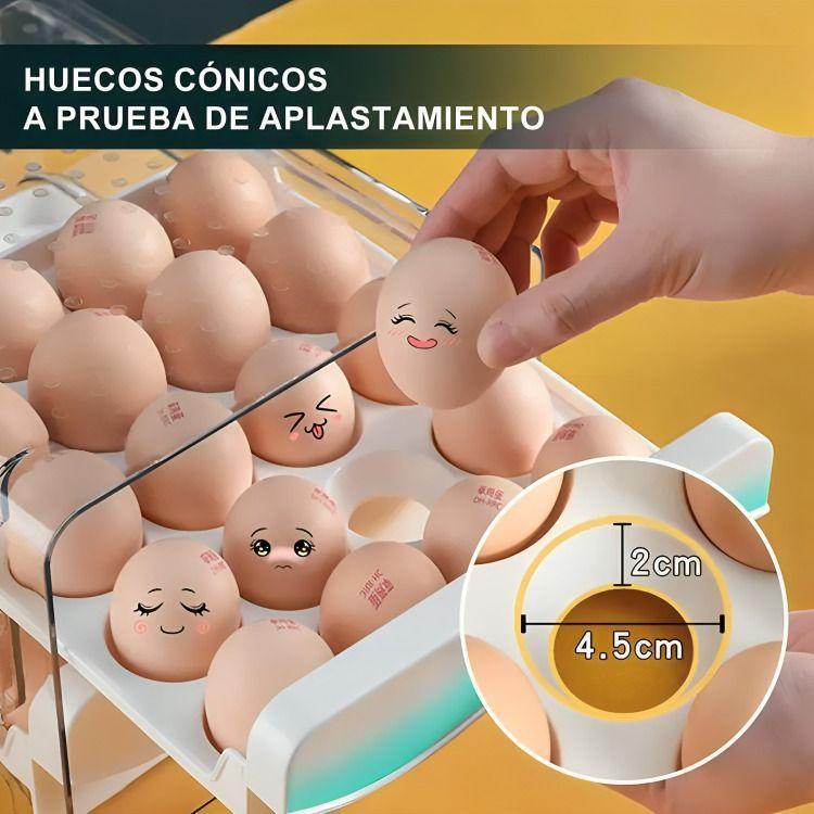 Organizador De Huevos Caja Para 40 Huevos 2 Niveles-4