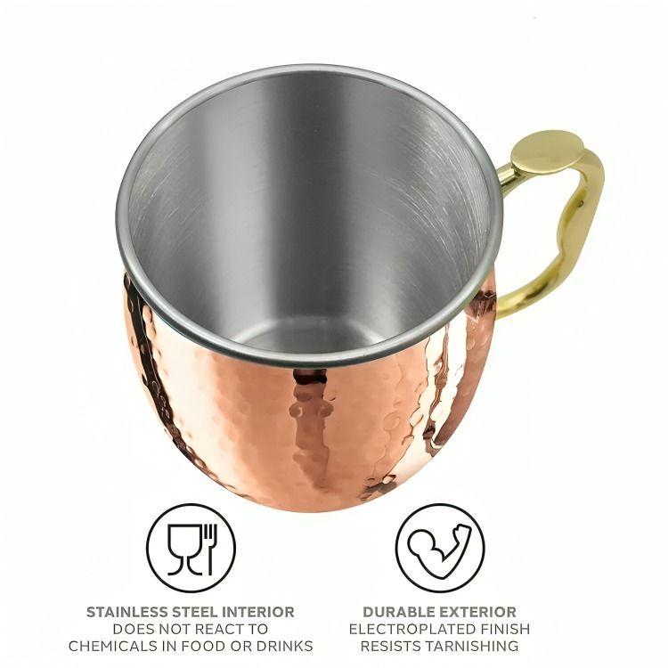 Vasos De Cobre Cocteles Veraniegos Moscow Muse 500ml-2