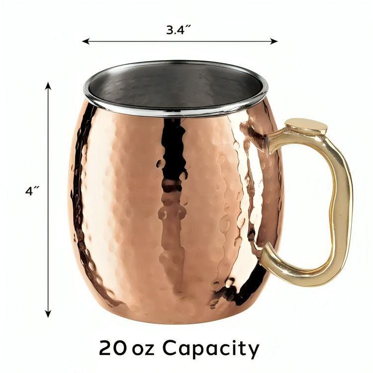 Vasos De Cobre Cocteles Veraniegos Moscow Muse 500ml-3