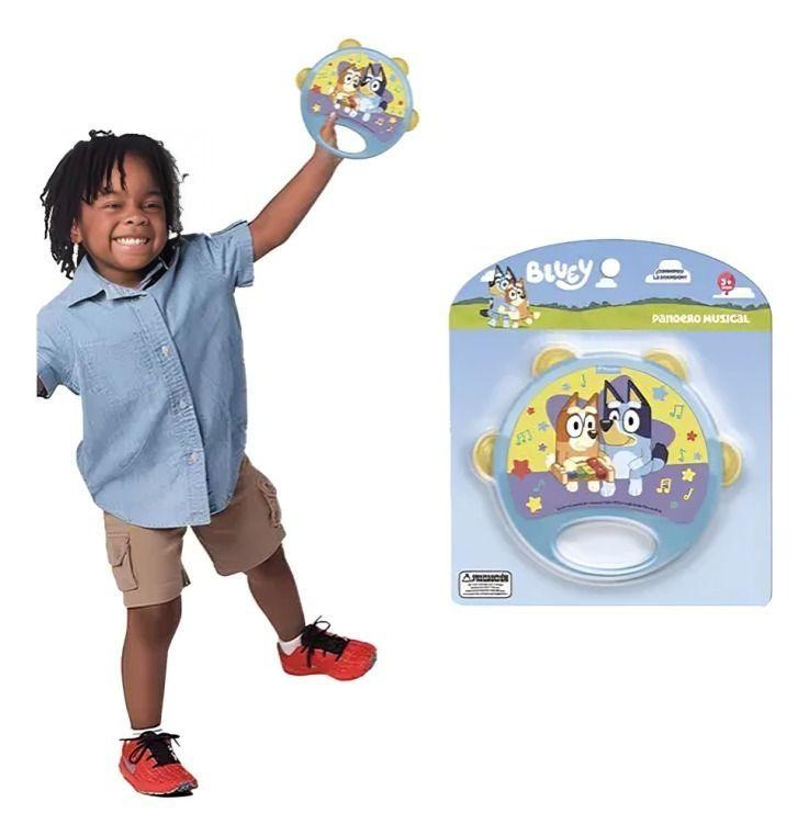 Pandero Bluey  Juguete Estimulante Sonajero Niños-2