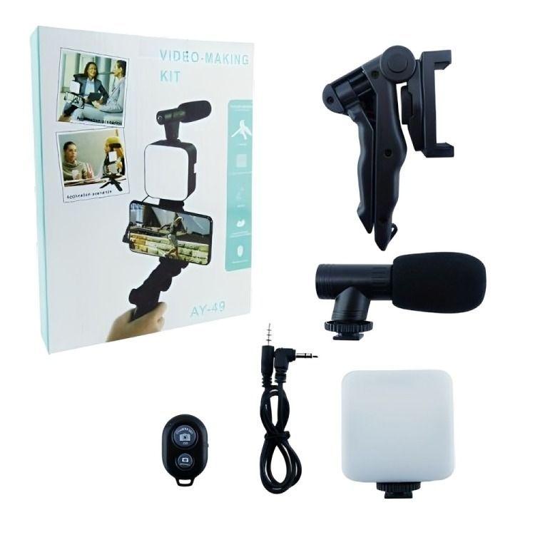 ESTABILIZADOR PARA SMARTPHONE CON TRIPODE,MICROFONO,CONTROL BT-3