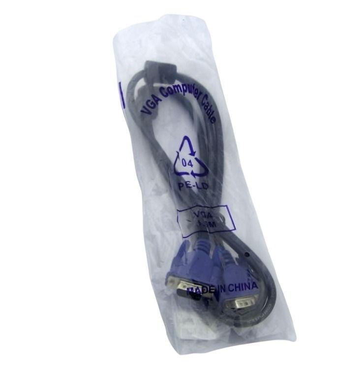 Cable VGA 1.5m Doble Filtro Color Azul-1