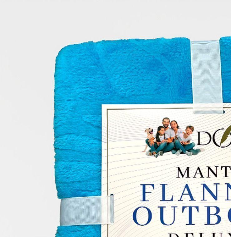 Manta Flannel Outboss Deluxe Calipso – Doral 127×152 cm.-3
