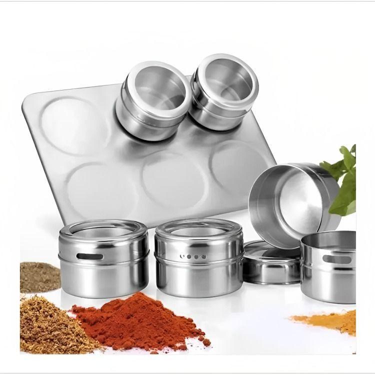 Organizador Condimentos Cocina 6 Piezas Frascos Especieros-2