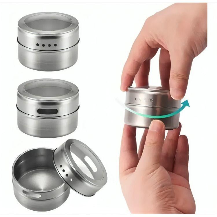 Organizador Condimentos Cocina 6 Piezas Frascos Especieros-6