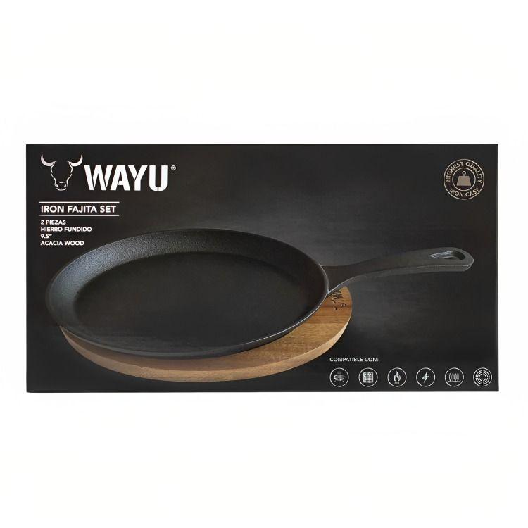 SARTEN IRON CAST BASE MADERA WAYU-3