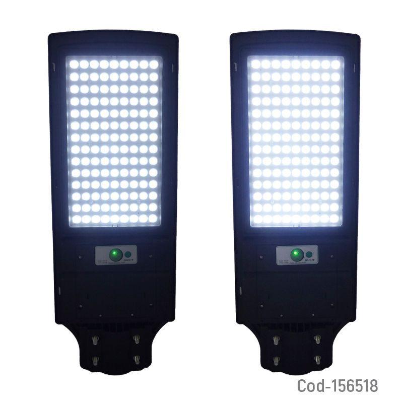 FOCO PARA POSTE SOLAR 600W CON 1 PLACA 504 LED PVC CON SENSOR -2