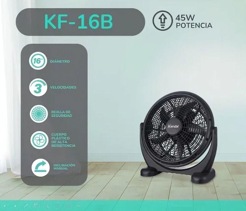 VENTILADOR BOX KF-16B NEGRO KENDAL-2