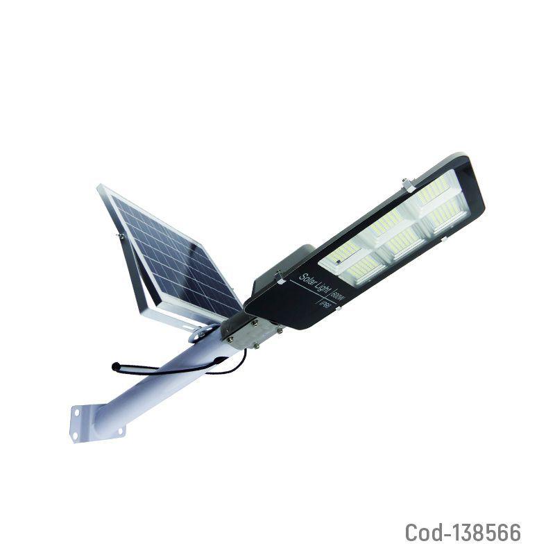 FOCO CON BRAZO SOLAR 600W METAL 394 LED 6 PLACAS CON CONTROL 21X49CM -3