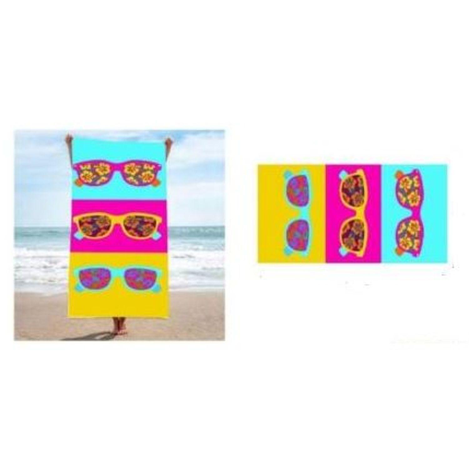 TOALLA DE PLAYA  PARA PISCINA CAMPING PLAYA 70CM X 140CM MOD 5-0