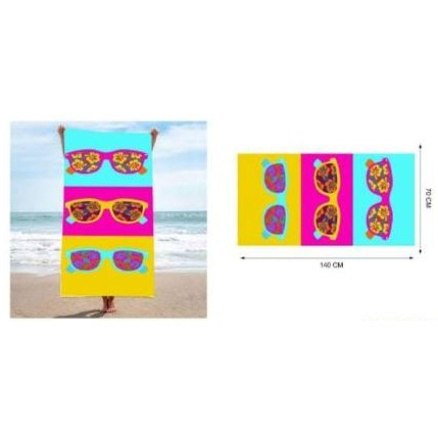 TOALLA DE PLAYA  PARA PISCINA CAMPING PLAYA 70CM X 140CM MOD 5-1