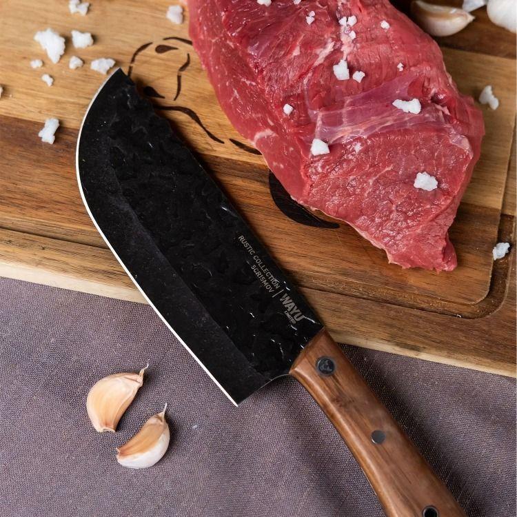 CUCHILLO CHEF CON FUNDA RUSTIC COLECCTION WAYU-2