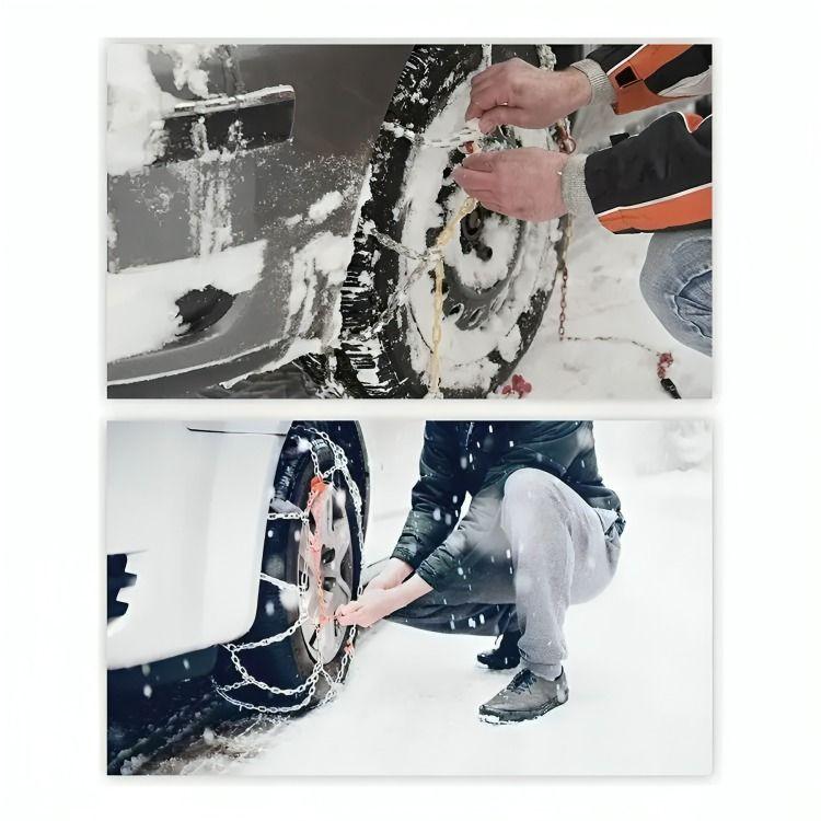 Cadena Para Nieve Barro Antideslizante Auto Par 12mm Kn-130-3