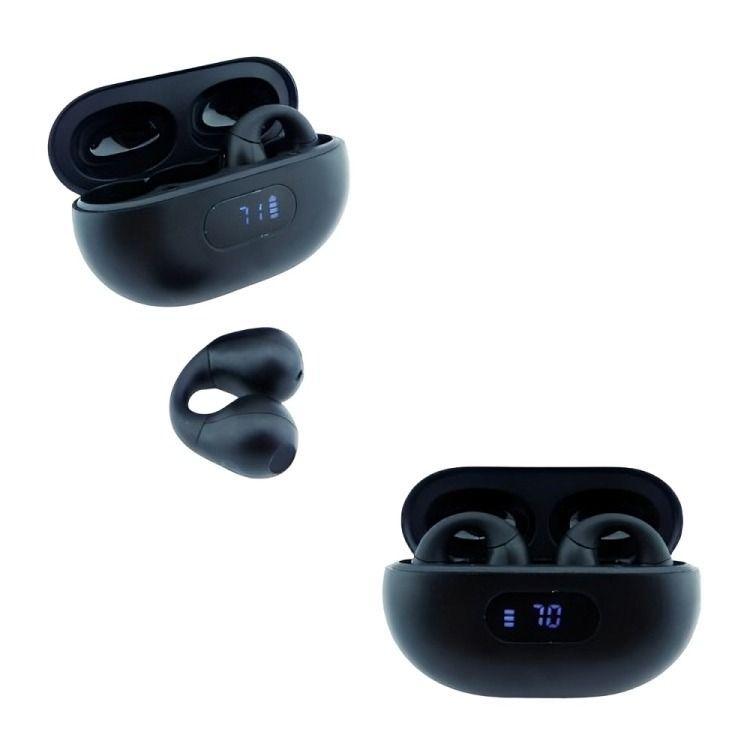 AUDIFONO TRUE WIRELESS BLUETOOTH MOD.Q80 CLIP ON CON PANTALLA LCD-2
