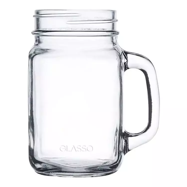  Set de 4 Vasos Mojito Mason  de 450 ml  Glasso-1