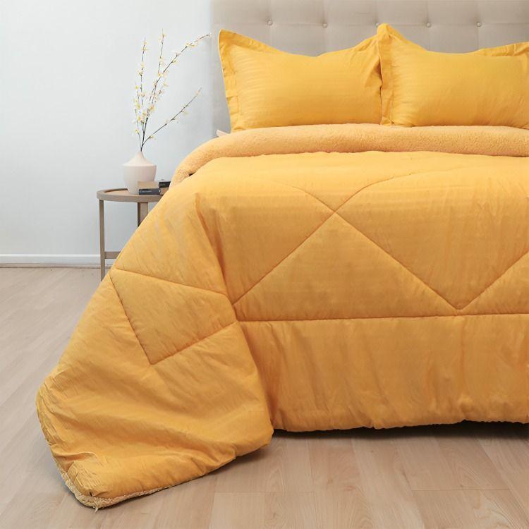 Plumón Outboss Deluxe 3 Plazas / Sherpa Mostaza – Doral -1