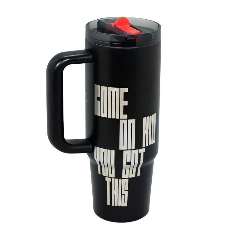 Mug Termico 30 Oz Black Star Wars Mandalorian Yoda-2