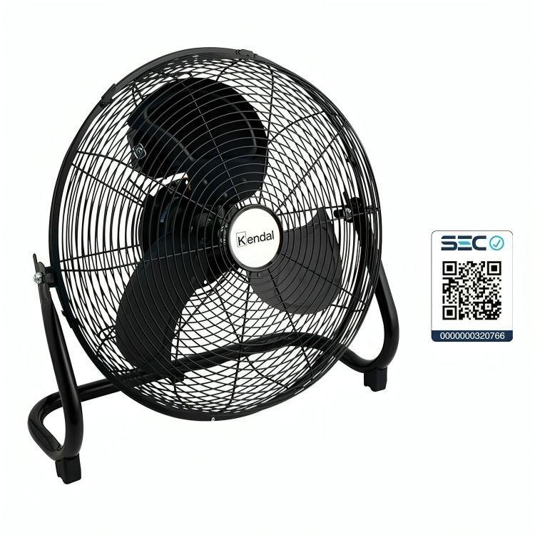 Ventilador Industrial Piso 20 FE-50 Negro Kendal-4