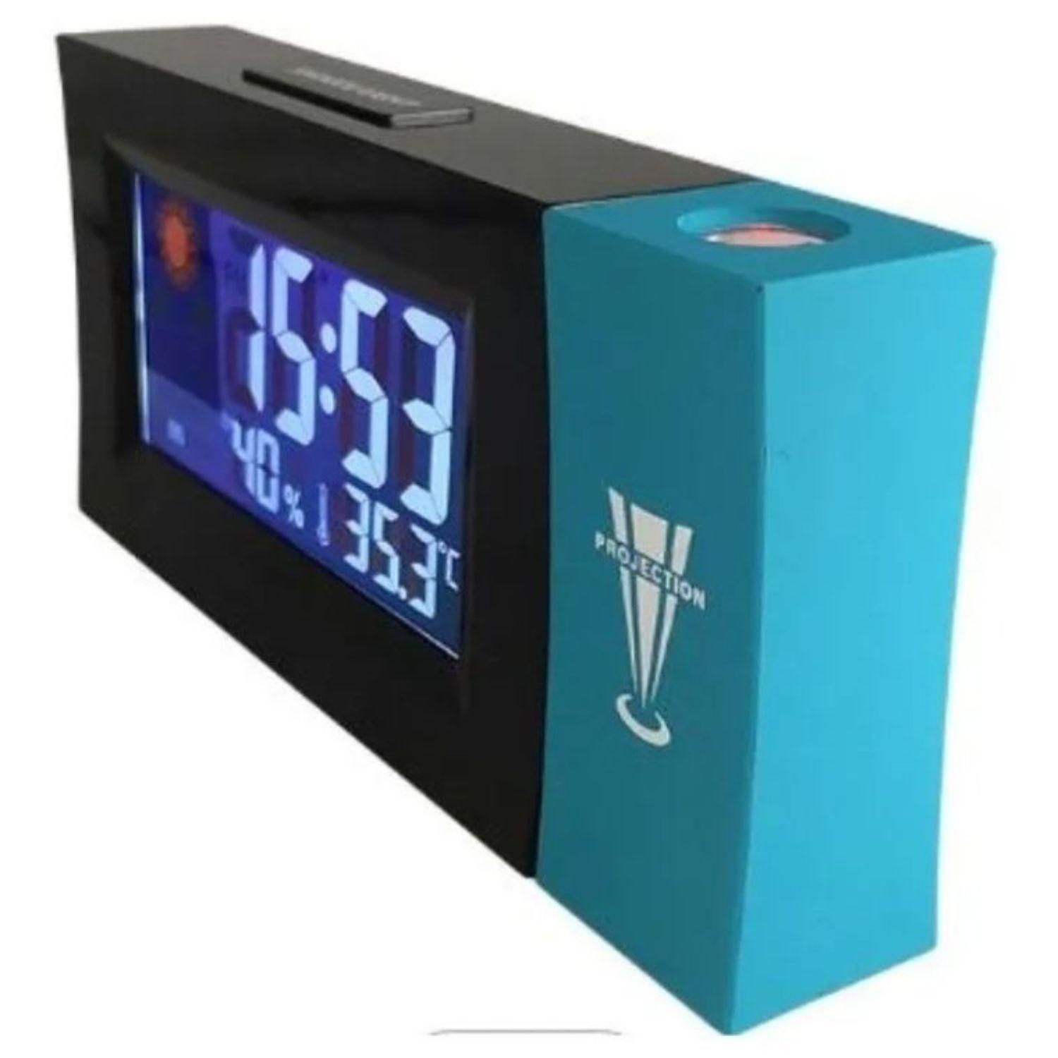 RELOJ DESPERTADOR DIGITAL PANTALLA LED RELOJ DE PROYECCIÓN-0