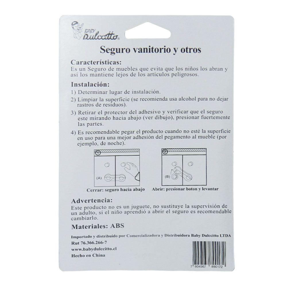 Seguro Puertas Bebé Multiuso Baby Dulccitto 2 Unidades-4