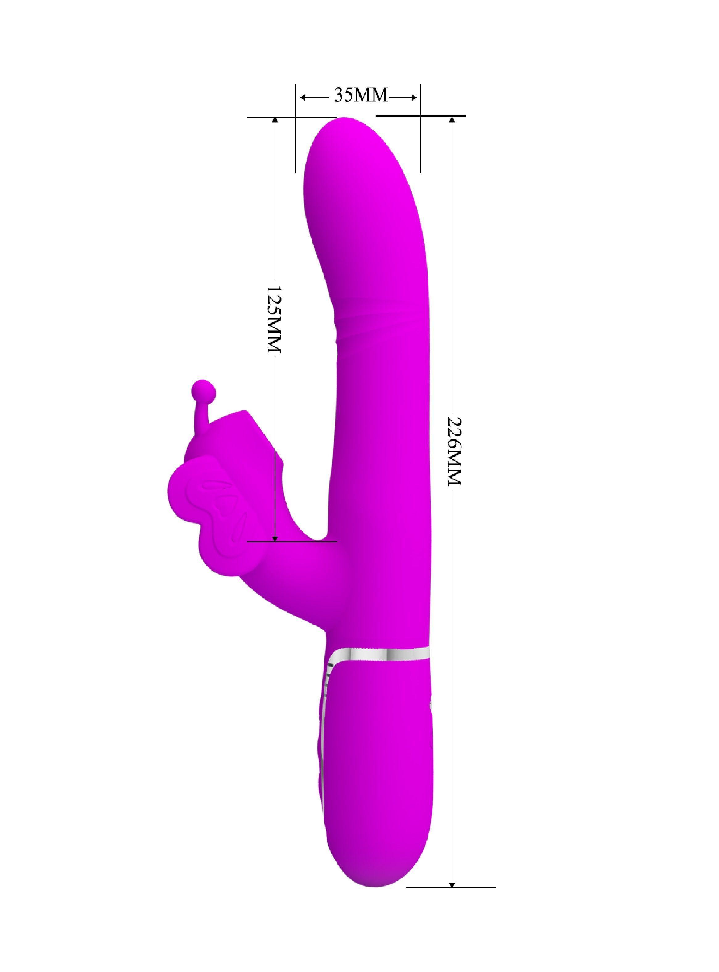 Vibrador con Succionador de Clítoris Conejo Ternura Vibrante-2